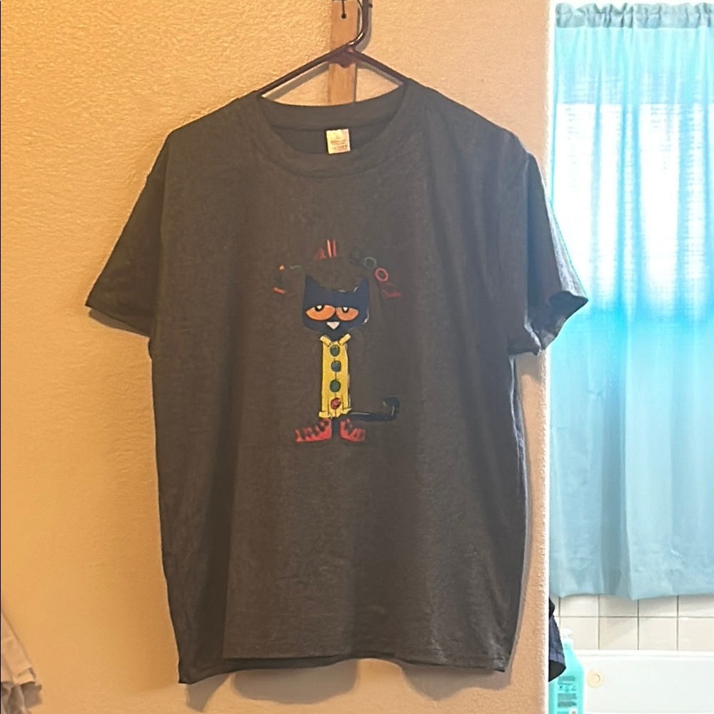 Gray Pete the Cat Graphic T-Shirt